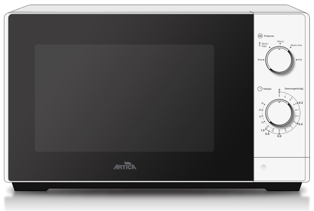 MICROONDAS ARTICA AMW210W, BLANCO - 20L